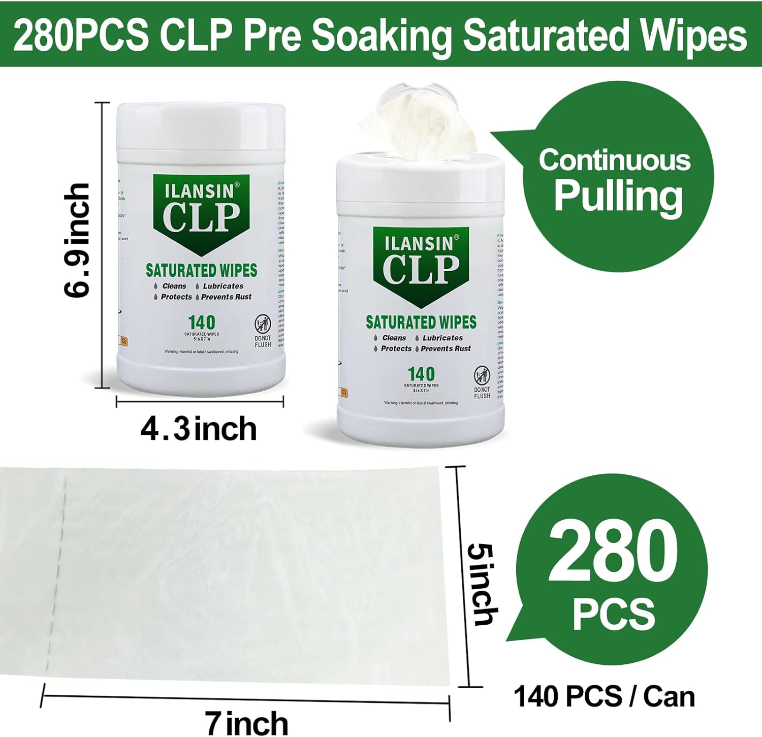 280 Gun Cleaning Wipes, 5"x7" CLP Gun Cleaner Lubricant -Clean,Lubricate, Protect — ILANSIN OEM & wholesale gun cleaning supplies 280 Gun Cleaning Wipes, 5"x7" CLP Gun Cleaner Lubricant -Clean,Lubricate, Protect — ILANSIN OEM & wholesale gun cleaning supplies