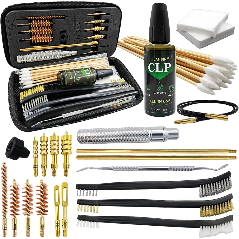 All Brass .22,.357,.38,9mm,.40,.45 Caliber Universal Gun Cleaning Kit for Handgun/Pistol/Rifle | OEM & Wholesale