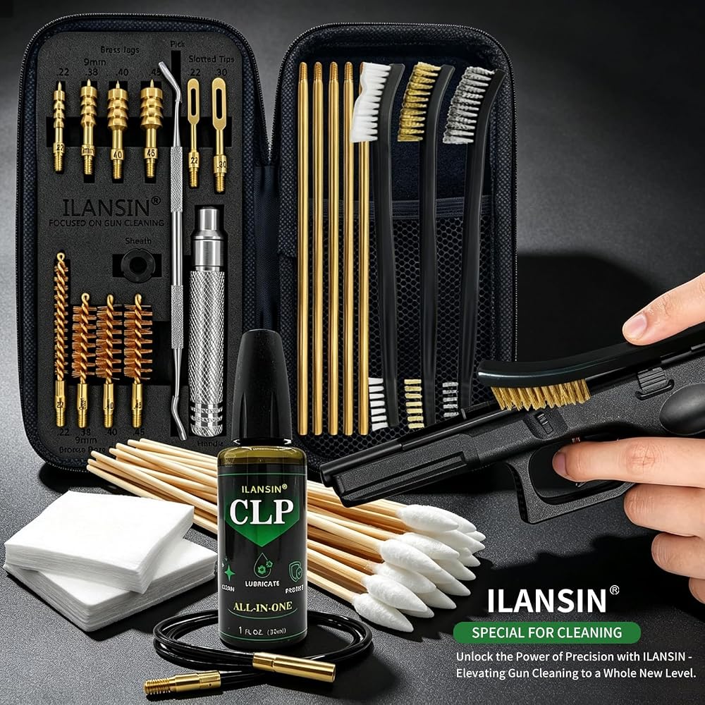 Gun Cleaning Kit Universal Pistol Cleaning Kit for .22 — ILANSIN OEM & wholesale gun cleaning supplies Gun Cleaning Kit Universal Pistol Cleaning Kit for .22 — ILANSIN OEM & wholesale gun cleaning supplies