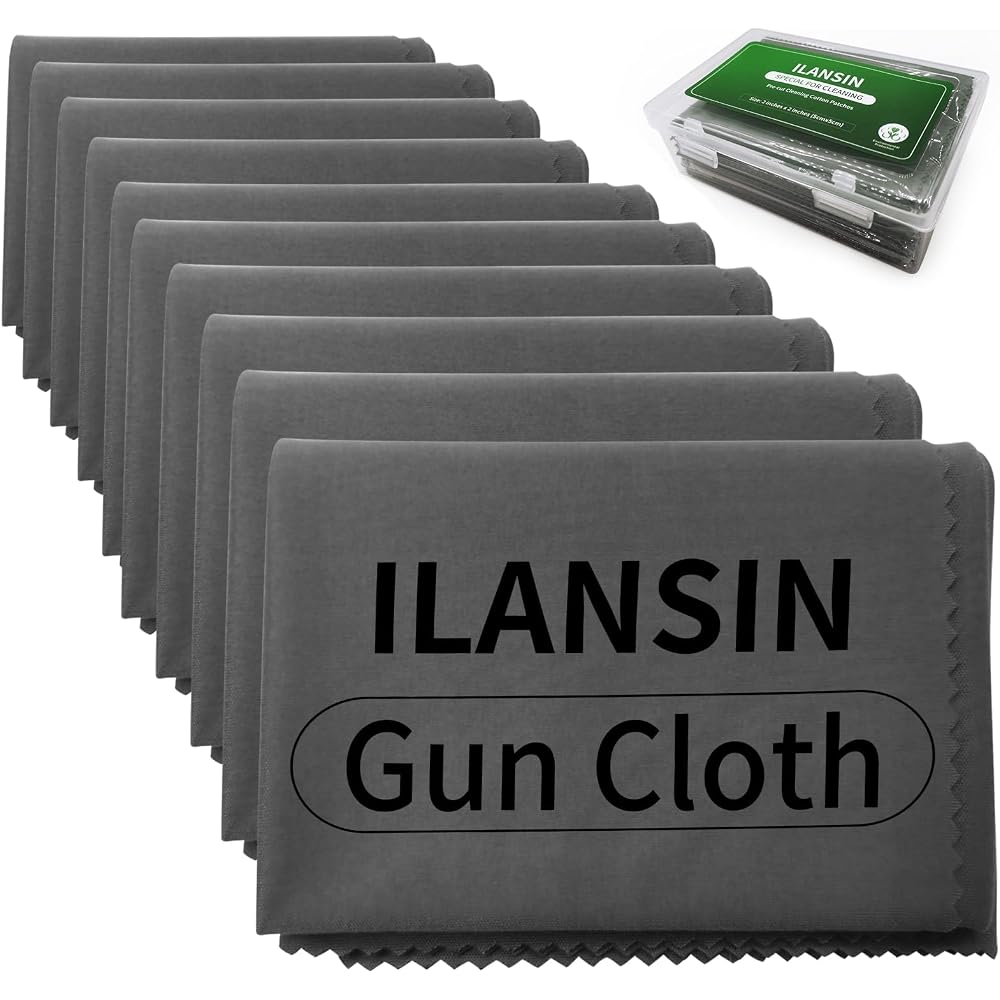 ILANSIN 10 Pack Technology Microfiber Black/Gray Gun Cleaning Cloth-Large Size-Lint | OEM & Wholesale