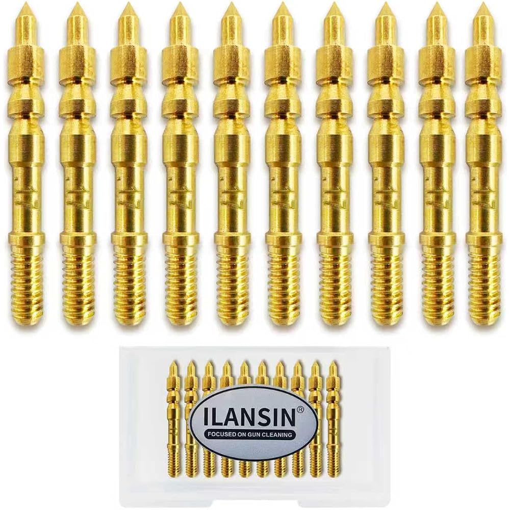 ILANSIN 13PCS Gun Jags (.17 to .50) Solid Brass Gun Cleaning Supplies All CaliberRifle | OEM & Wholesale