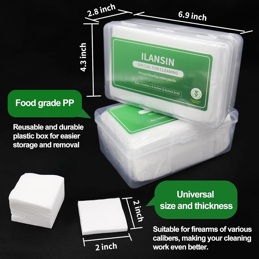 ILANSIN 1500PCS Gun Cleaning Patches — ILANSIN OEM & wholesale gun cleaning supplies ILANSIN 1500PCS Gun Cleaning Patches — ILANSIN OEM & wholesale gun cleaning supplies