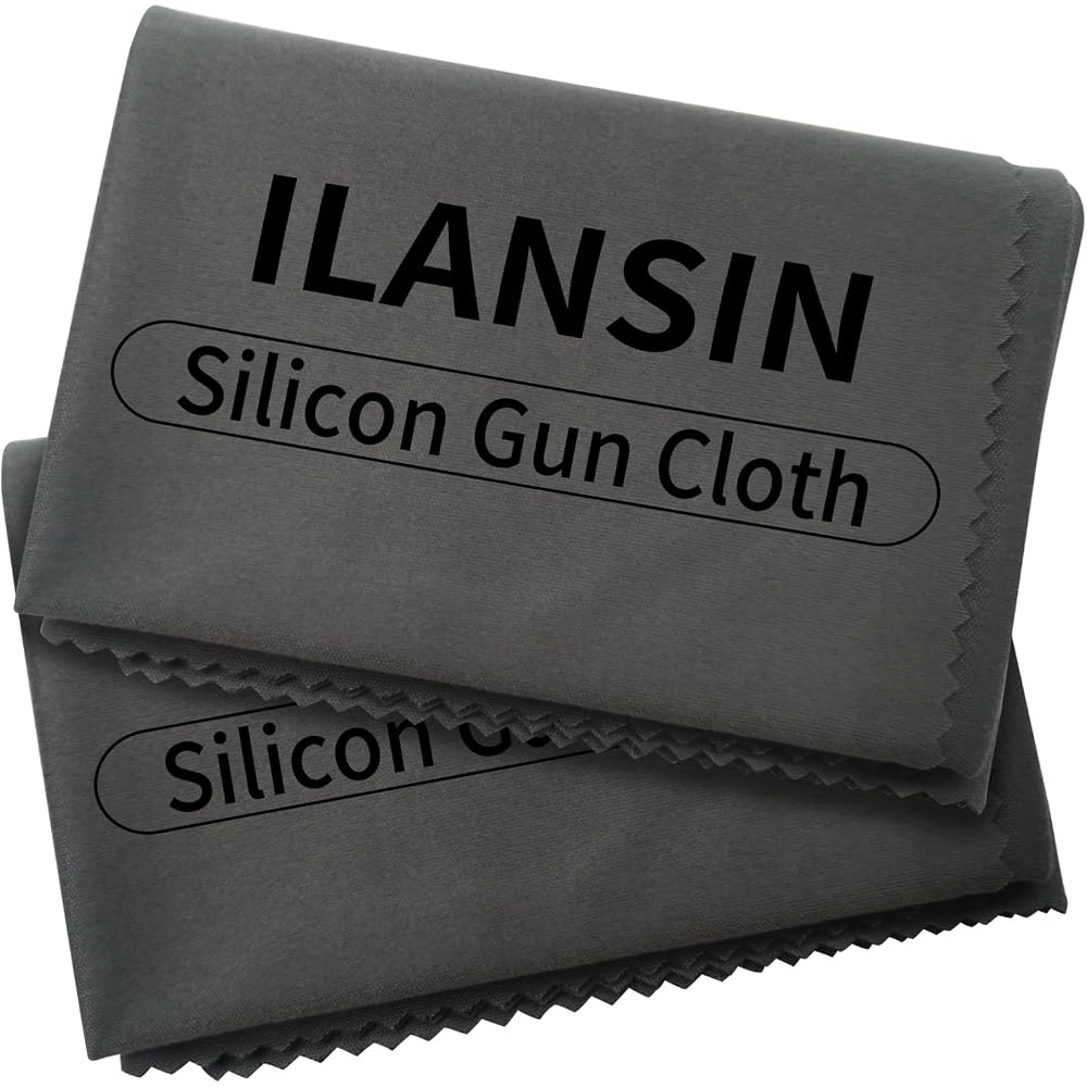 ILANSIN 2 Pack 12x12 Gray Lint-Free Gun Cleaning Wipes (Rags/Polishing) | OEM & Wholesale