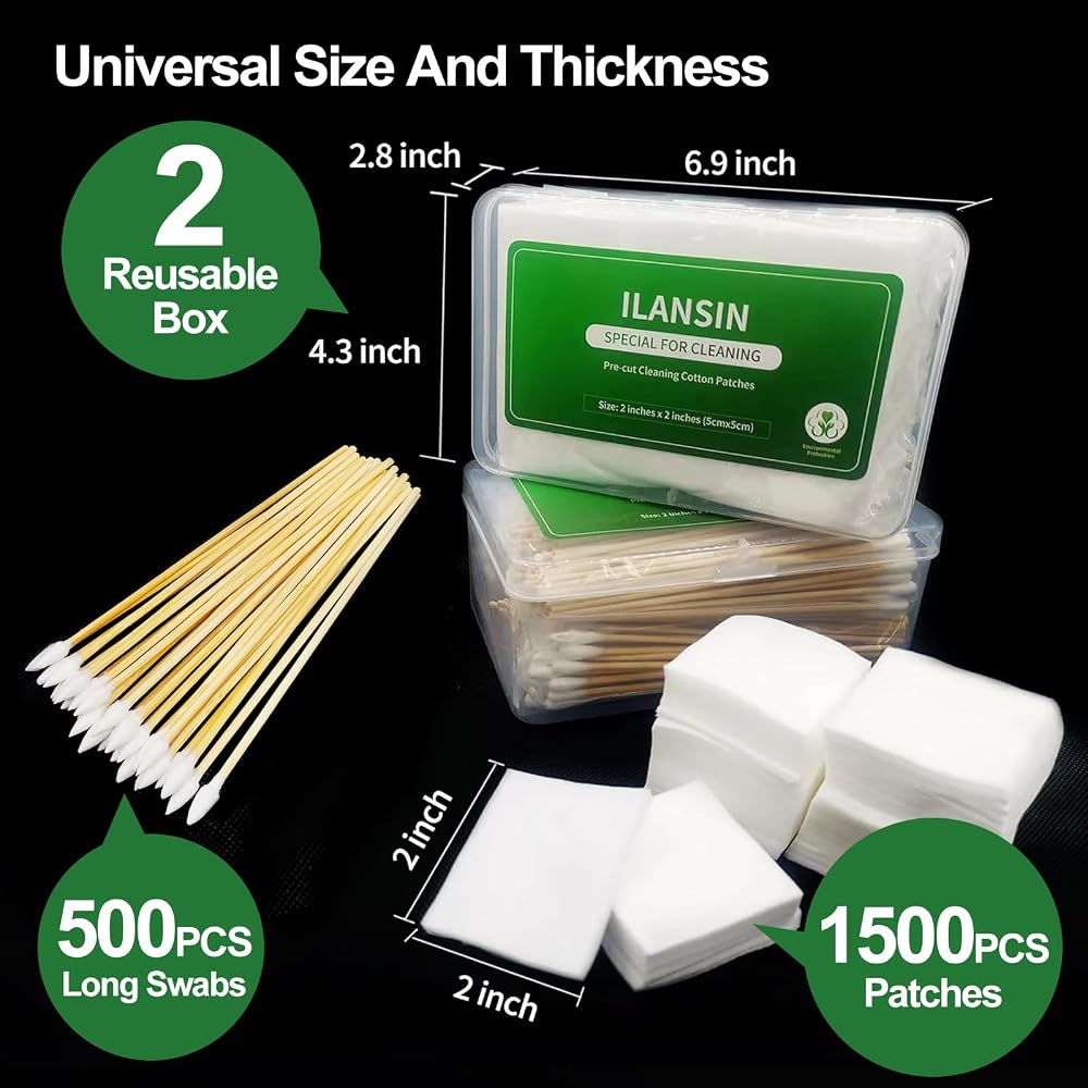 ILANSIN 2000PCS Gun Cleaning Supplies - 1500PC Patches + 500PC Swabs — ILANSIN OEM & wholesale gun cleaning supplies ILANSIN 2000PCS Gun Cleaning Supplies - 1500PC Patches + 500PC Swabs — ILANSIN OEM & wholesale gun cleaning supplies