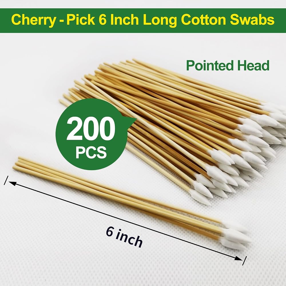 ILANSIN 200PCS Pointed Swabs - 6 inch Long Cotton Swab - Cotton Buds with Strong Bamboo Sticks — ILANSIN OEM & wholesale gun cleaning supplies ILANSIN 200PCS Pointed Swabs - 6 inch Long Cotton Swab - Cotton Buds with Strong Bamboo Sticks — ILANSIN OEM & wholesale gun cleaning supplies