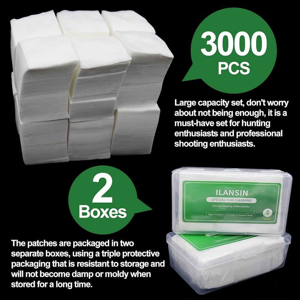 ILANSIN 3000/1500PCS Gun Cleaning Patches+CLP Oil — ILANSIN OEM & wholesale gun cleaning supplies ILANSIN 3000/1500PCS Gun Cleaning Patches+CLP Oil — ILANSIN OEM & wholesale gun cleaning supplies