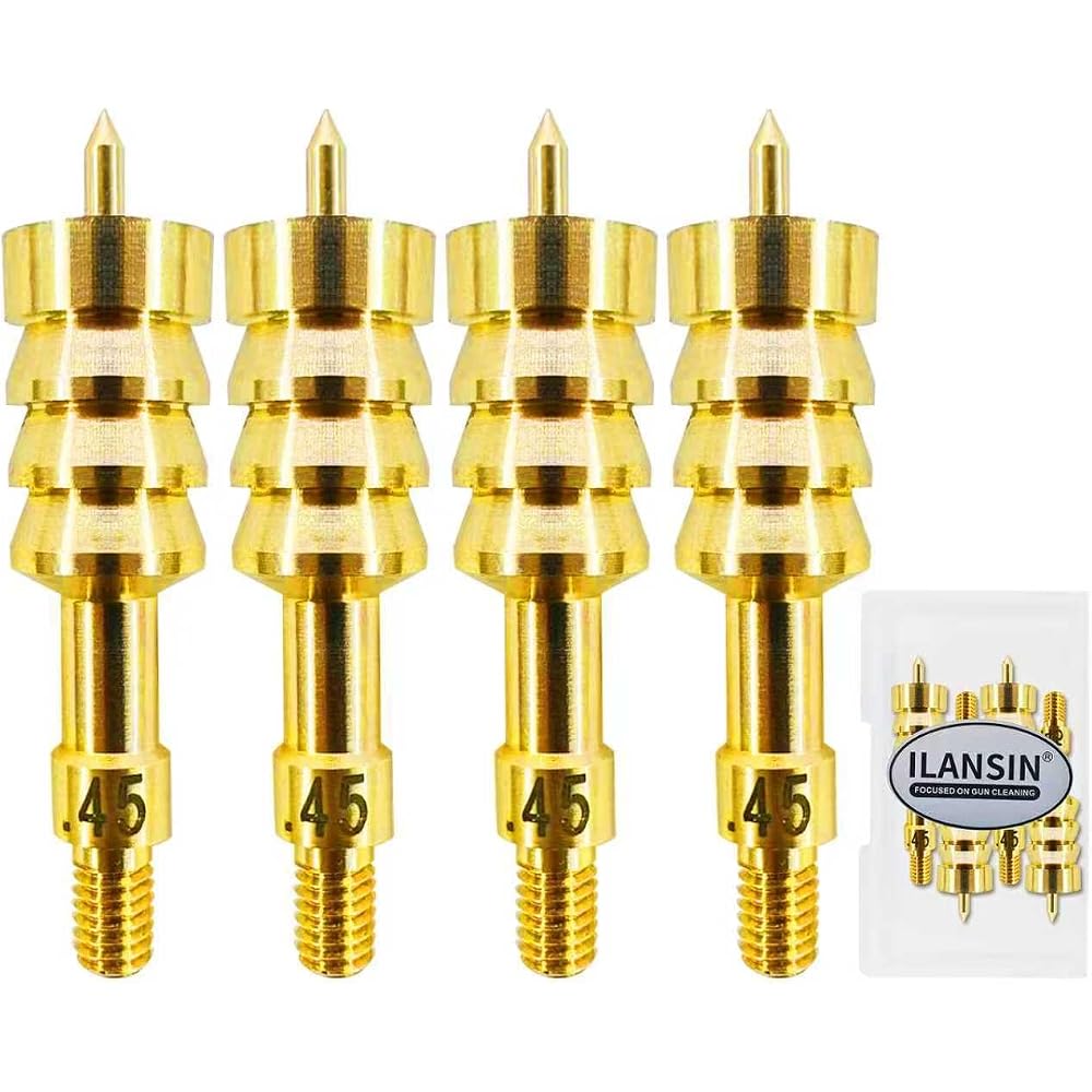 ILANSIN 4PCS Solid Brass Gun Cleaning Jags Supplies .45 Cal 11.5mm Caliber Rifle Cleaning Kit | OEM & Wholesale