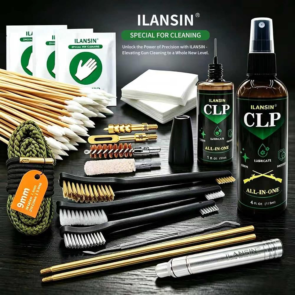 9mm Almighty Gun Cleaning Kit - Rod & Brush Set + Bore Snake 9mm Almighty Gun Cleaning Kit - Rod & Brush Set + Bore Snake