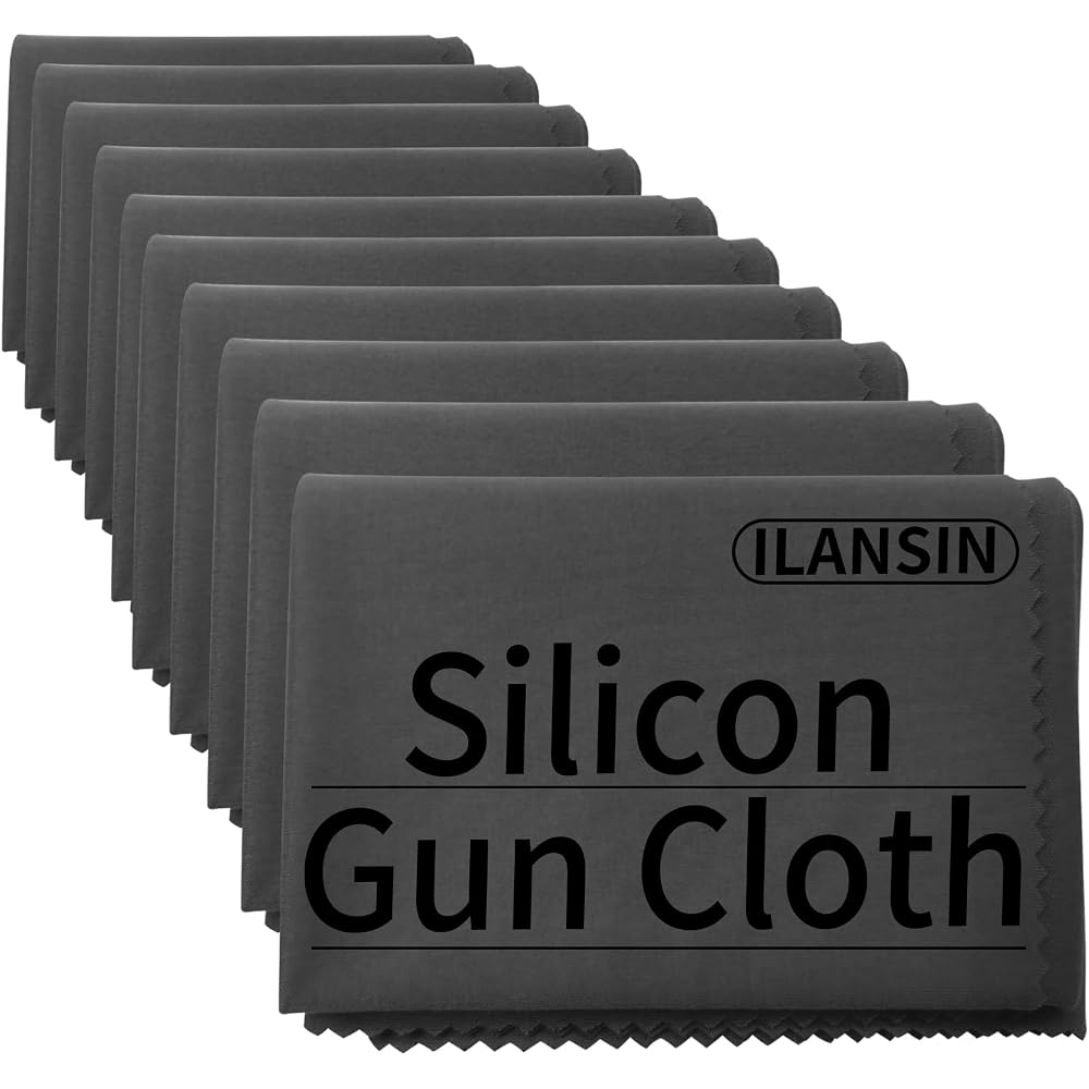 ILANSIN Silicon Gun Cloth 10Pack 12'' ×12'' Gun Cleaning Cloths Lint Free - Gun Cleaning Wipes | OEM & Wholesale