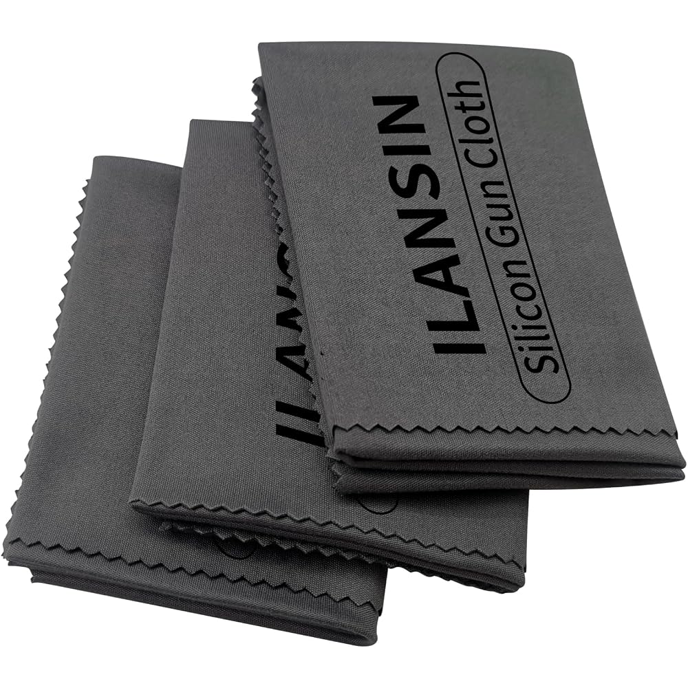 ILANSIN Silicon Gun Cloth 3 Pack 12'' ×12'' Gun Cleaning Cloths Lint Free - Gun Cleaning Wipes | OEM & Wholesale