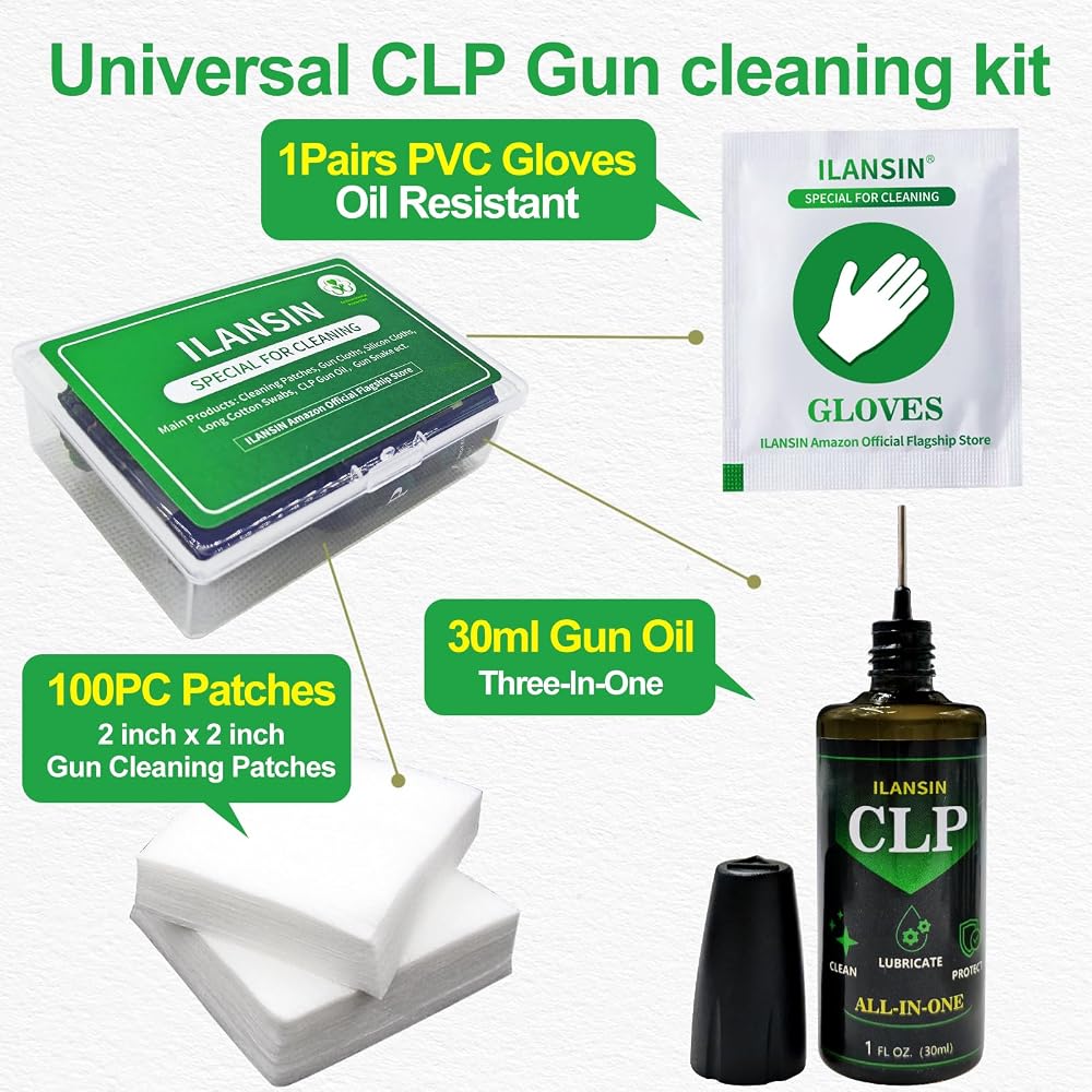 ILANSIN Universal CLP Gun Lubrication (4 oz Spray & 1 oz Needle) — ILANSIN OEM & wholesale gun cleaning supplies ILANSIN Universal CLP Gun Lubrication (4 oz Spray & 1 oz Needle) — ILANSIN OEM & wholesale gun cleaning supplies