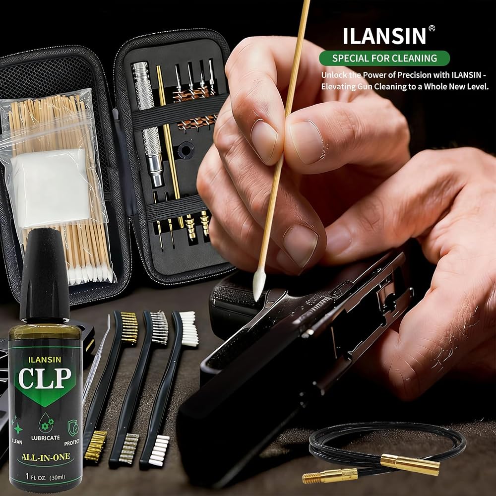 Universal Gun Cleaning Kit with Oil Bag - 7 Calibers Universal Gun Cleaning Kit with Oil Bag - 7 Calibers