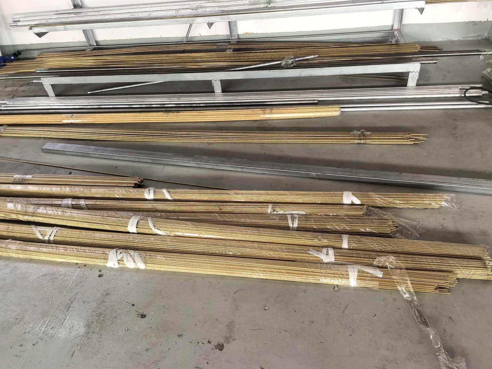 Solid brass rod stock at ILANSIN factory
