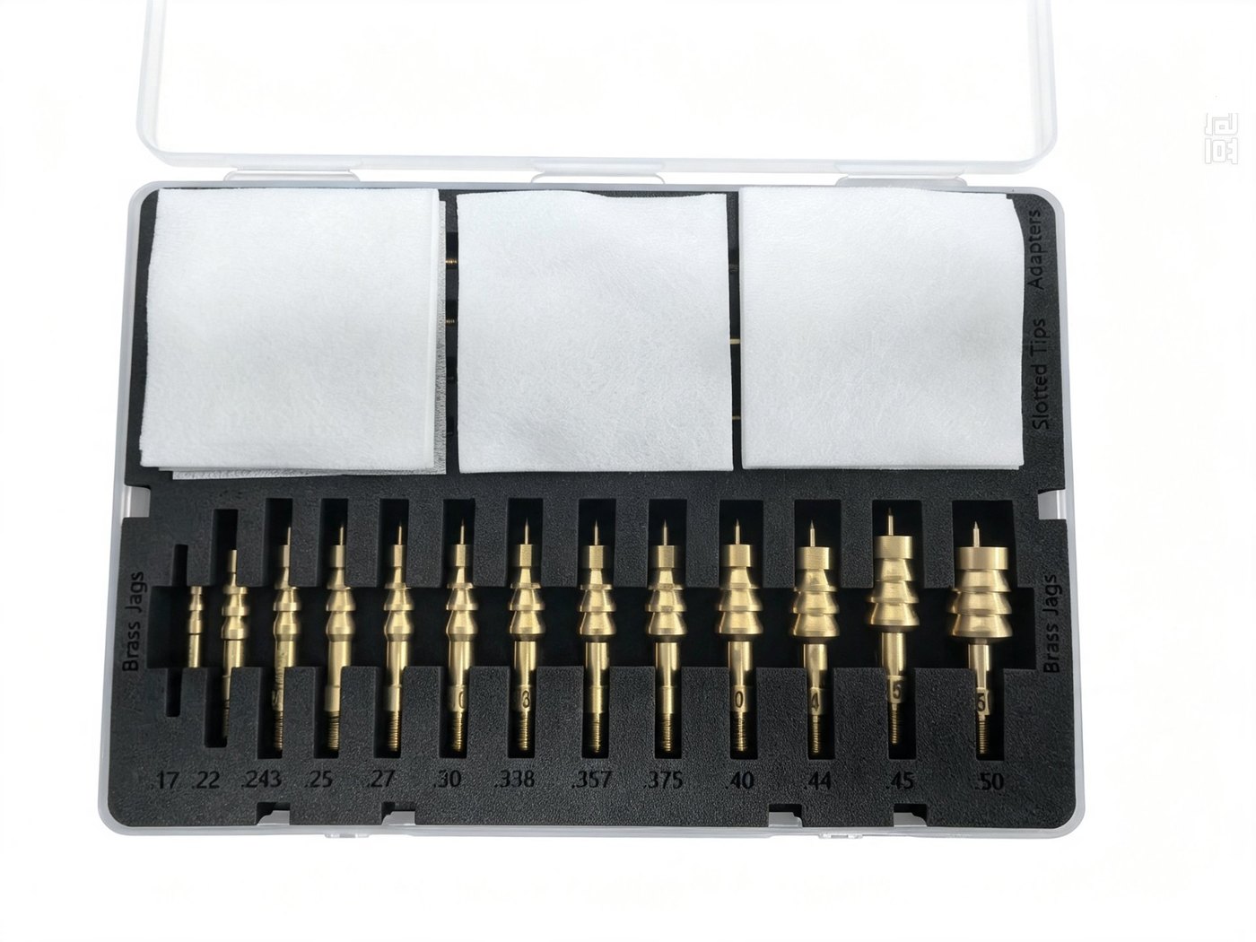 13-piece caliber jag set in clear case